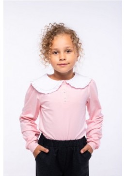 Vidoli розовая блузка с воротником для девочки G-21931W